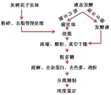 灰树花多糖的制备工艺流程图